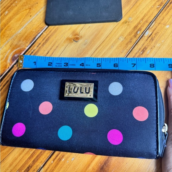 Lulu Guinness Black Polka Dot Bag Set - Picture 8 of 10